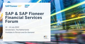 Banking SAP & SAP Fioneer Financial Services Forum Banner