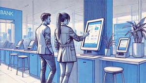 axxiome blog is my branch ready for generative ai clients using tablet in the modern bank branch